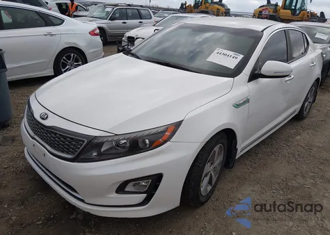 2016 Kia Optima Hybrid z USA, uszkodzony, nr VIN KNAGM4AD8G5096532